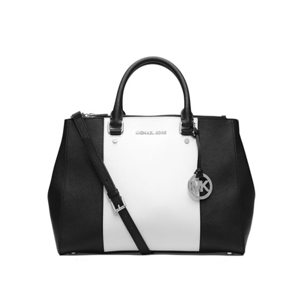 bolsa michael kors preta e branca