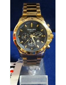 Relógio Spaltec TJ3928 Dourado Fondo Preto