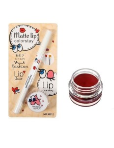 Delineador para Lábios + Creme Labial Matte Icandy 01