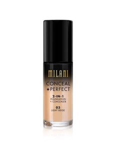 Base Corretivo Milani CONCEAL + PERFECT 03 Light Beige