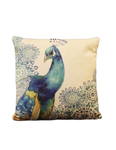 Capa de Almofada Pavão Azul 