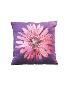 Capa de Almofada Estampa de Flor Fondo Lilas
