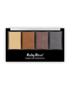 Trio de Sombra para a Sobrancelha Ruby Rose com Primer 