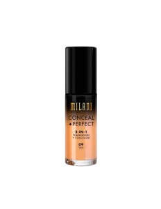 Base Corretivo Milani CONCEAL + PERFECT 09 Tan 30ml