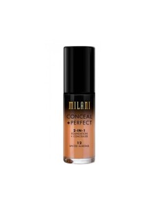 Base Corretivo Milani CONCEAL + PERFECT 12 Spiced Almond