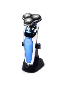 Barbeador Prosper P-4403 de 3 Cabeças Bivolt - Azul/Prata 2V