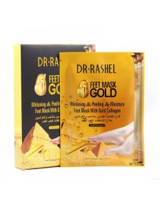 Máscara para Pés Dr Rashel Feet Mask Gold DRL-1098
