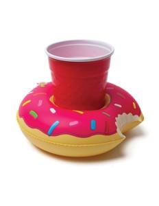 Inflável para Copo Donut Rosa