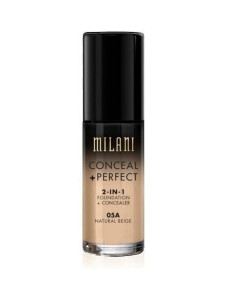Base Corretivo Milani 2 em 1 05A Natural Beige 30ml 