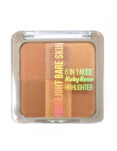 Po Iluminador Ruby Rose Bare Skin 6 em 1 Nude HB-7214 #3