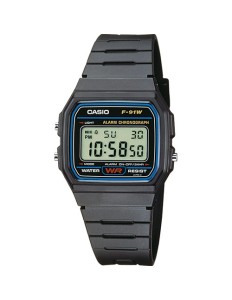 Relógio Casio Classic F-91W-1D Masculino