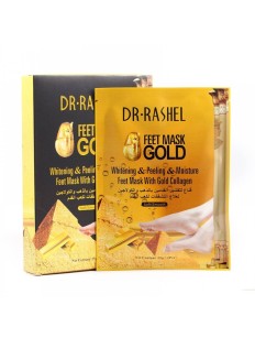 Máscara para Pés Dr Rashel Feet Mask Gold DRL-1098