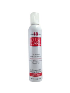 Mousse Fixador De Cabelo Vital Care Super Volume 18Hs
