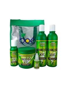 Kit Tratamento Capilar Crece Pelo Bo&eacute; 5 Pe&ccedil;as 