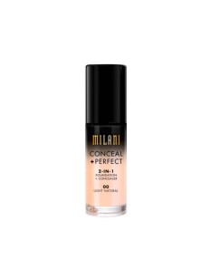 Base Corretivo Milani CONCEAL + PERFECT 00 Light Natural 30ml