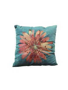 Capa de Almofada Estampa de Flor Fondo Verde