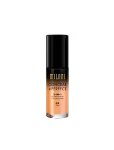 Base Corretivo Milani CONCEAL + PERFECT 09 Tan 30ml