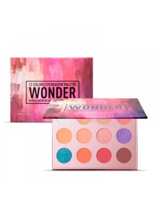 Paleta de Sombras Focallure WONDER Purple and Blue Laster Dimentions Glitter 12 Cores
