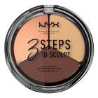 Paleta de Contorno Nyx 3 Steps 3STS03 Medium