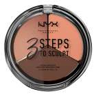 Paleta de Contorno Nyx 3 Steps 3STS04 Deep