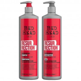 Kit TIGI Bed Head Resurrection Super Repair Shampoo + Condicionador 970ml